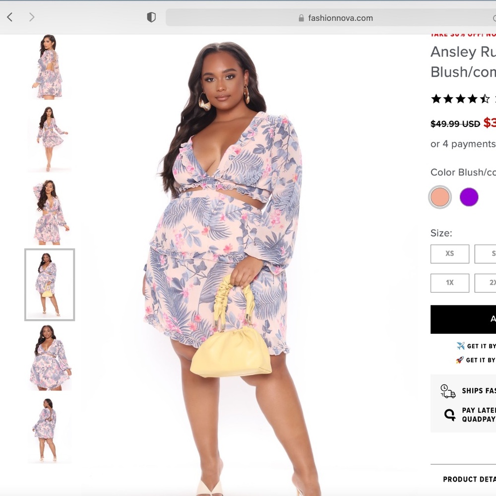 Ansley Ruffle Mini Dress